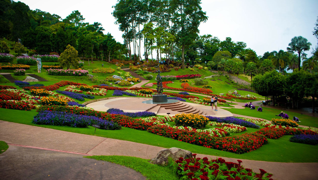 Chiang Rai Doi Tung Flower Garden, the North of Thailand
